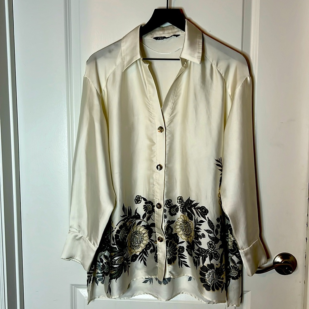 Zara silk blouse